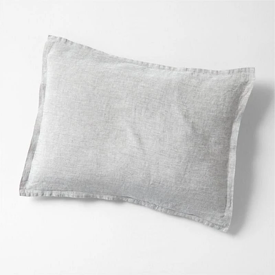 Aire Natural EUROPEAN FLAX ™-Certified Linen Grey Chambray Standard Bed Pillow Sham