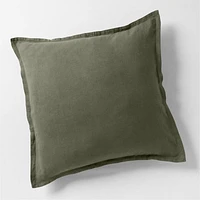 Aire Natural EUROPEAN FLAX ™-Certified Linen Burnt Green Euro Bed Pillow Sham