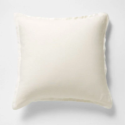 Aire Natural EUROPEAN FLAX ™-Certified Linen Pampas Ivory Euro Bed Pillow Sham