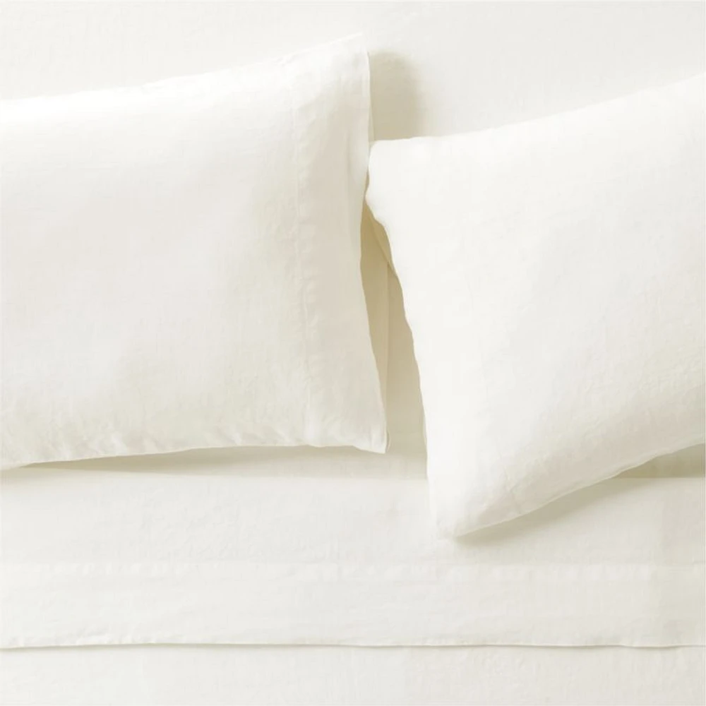 Aire Natural EUROPEAN FLAX ™-Certified Linen Pampas Ivory Twin/Twin XL Bed Sheet Set