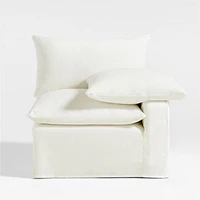 Ever Slipcovered Right-Arm Chair by Leanne Ford