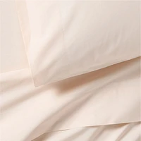 Everyday Snuggle Brushed Organic Cotton Percale Pink Tint Kids Twin Sheet Set