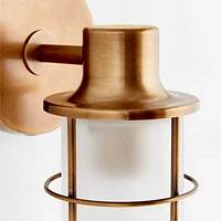 Fairfax Tall Brass Metal Indoor/Outdoor Wall Sconce Light