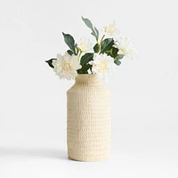 Faux Cream Dahlia Stem 24"