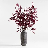 Faux Large Dark Red Eucalyptus Branch 72"