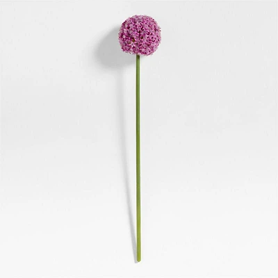 Faux Purple Allium Stem 29"