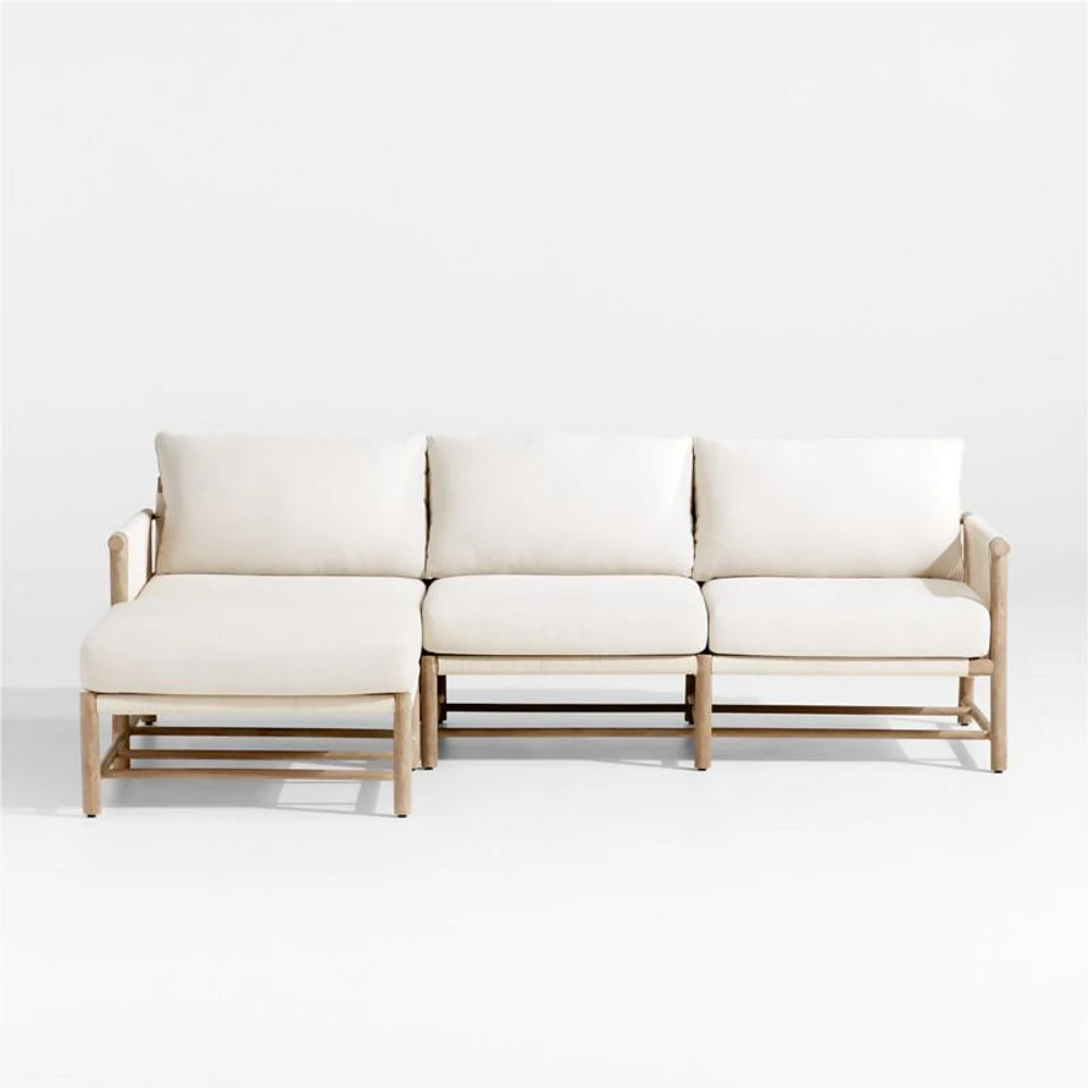Fen 2-Piece Left-Arm Chaise Outdoor Sectional Sofa