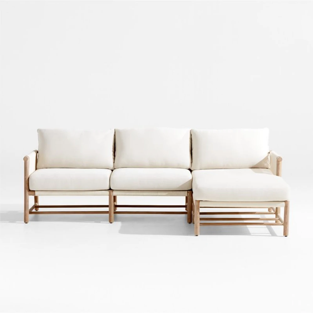 Fen -Piece Right-Arm Chaise Outdoor Sectional Sofa