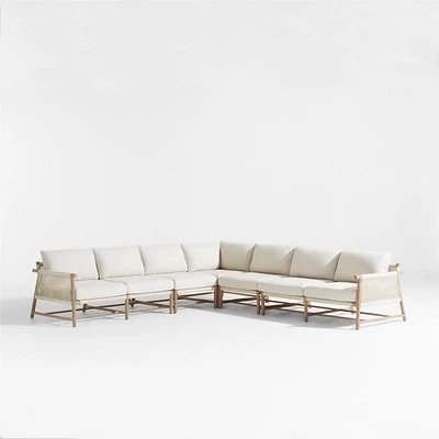 Fen -Piece L-Shaped Outdoor Sectional Sofa