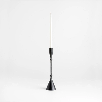Ferric Black Metal Taper Candle Holder