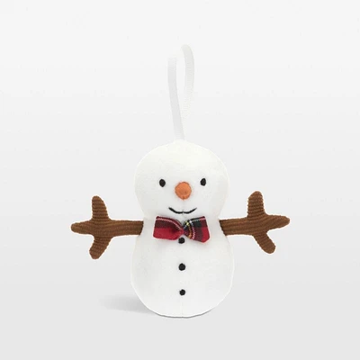 Jellycat ® Festive Folly Snowman Kids Christmas Ornament