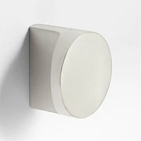 Flat Round Brushed Nickel Cabinet Knob