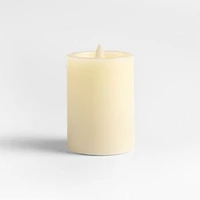 Ivory Flicker Flameless 3"x4" Wax Pillar Candle
