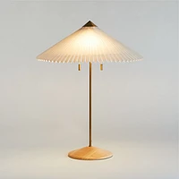 Flores Table Lamp with Pleated Shade
