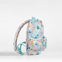 Flower Garden Small Kids Backpack with Side Pockets