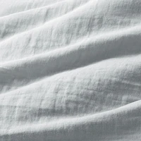 Supersoft Mist Blue Organic Cotton Gauze Kids Twin Duvet Cover