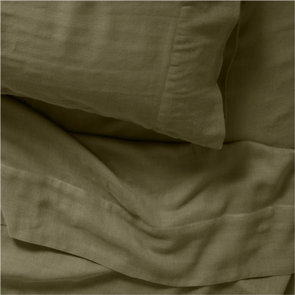 Supersoft Kids Garden Green Gauze Organic Cotton Twin Sheet Set