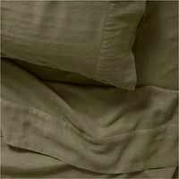 Supersoft Kids Garden Green Gauze Organic Cotton Twin Sheet Set