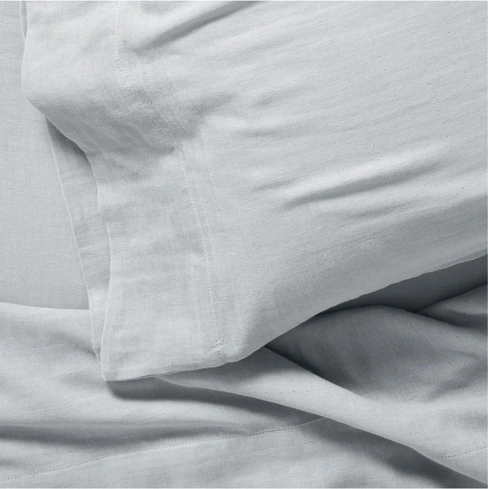 Supersoft Mist Blue Organic Cotton Gauze Kids Twin Sheet Set