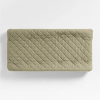 Supersoft Garden Green Organic Cotton Gauze Baby Changing Pad Cover