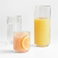 Fluted 15-Oz. Acrylic Double Old-Fashioned Glass