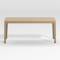 Folio Beige Top-Grain Leather 40" Bench