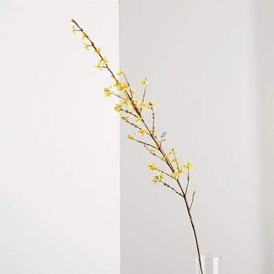 Faux Forsythia Flower Stem 50"