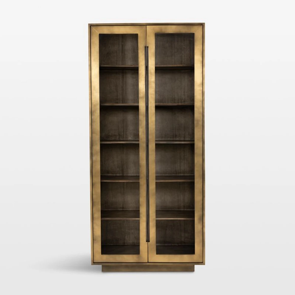 Freda Glass Door Storage Cabinet