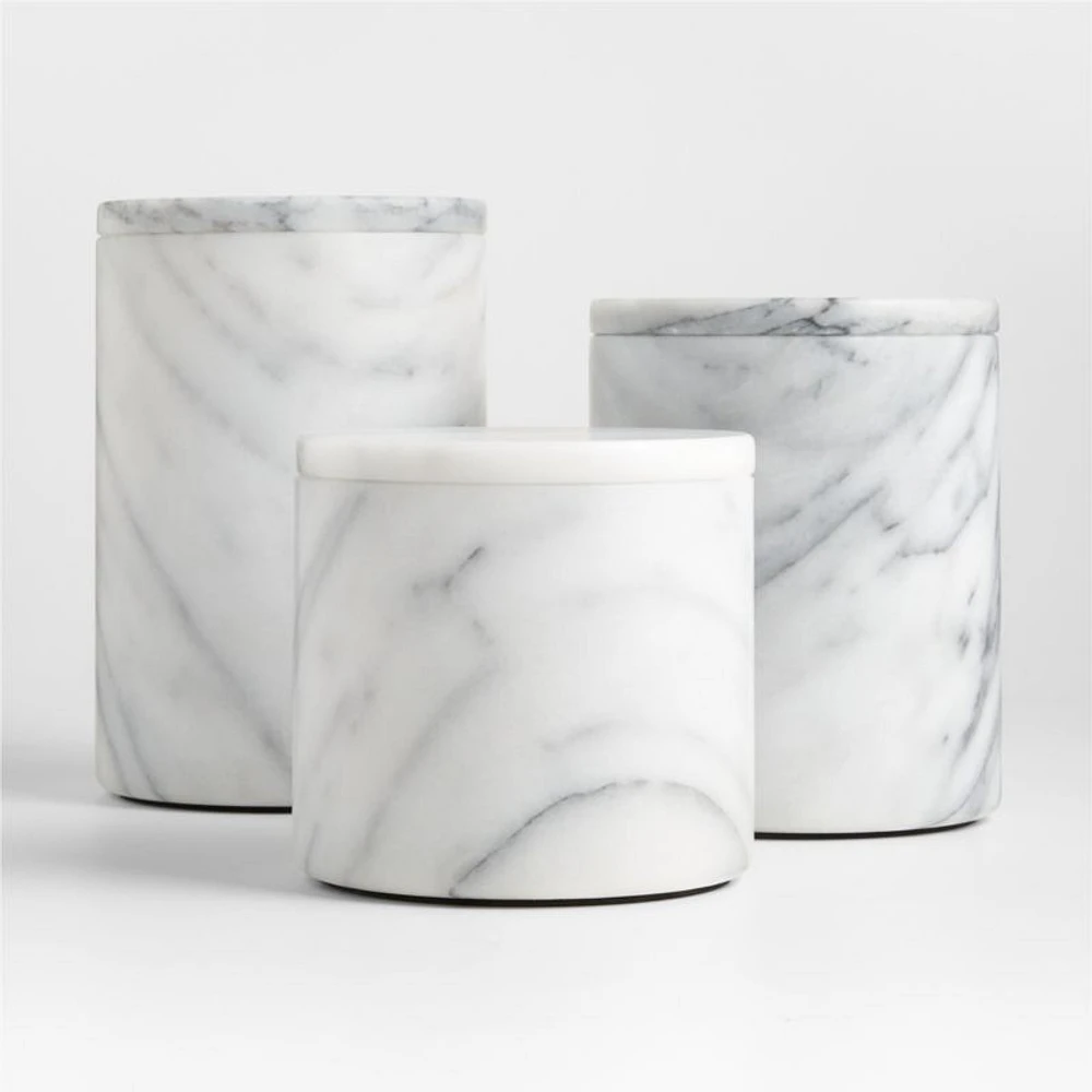 French Kitchen Marble Canister Set