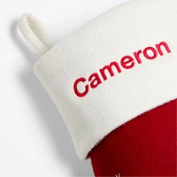 Festive Friends Felt Bunny Kids Christmas Stocking