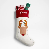 Festive Friends Felt Reindeer Kids Christmas Stocking