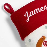 Festive Friends Felt Reindeer Kids Christmas Stocking