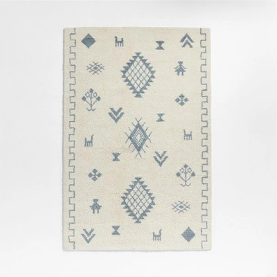 Gabey Figures Wool Kids Area Rug 5'x8