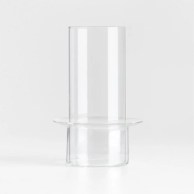 Gara Clear Glass Hurricane Candle Holder 9"