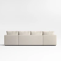 Gather Deep 3-Piece U-Shaped Sectional Sofa with Double Chaise Lounge