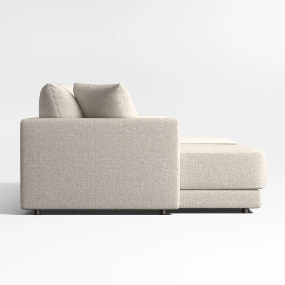 Gather Deep 3-Piece U-Shaped Sectional Sofa with Double Chaise Lounge