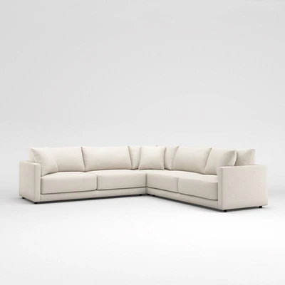 Gather Deep 3-Piece L-Shaped Sectional Sofa
