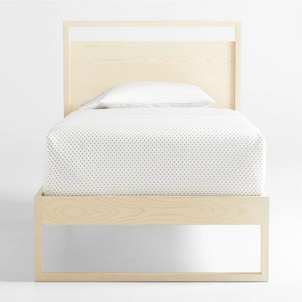 Gemini Kids Light Ash Wood Twin Bed