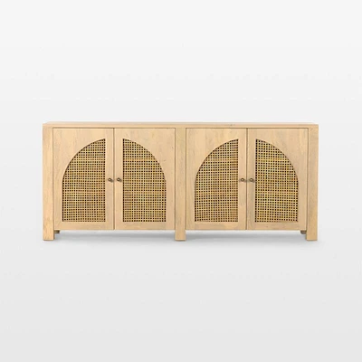 Geneva 78" Natural Wood Credenza