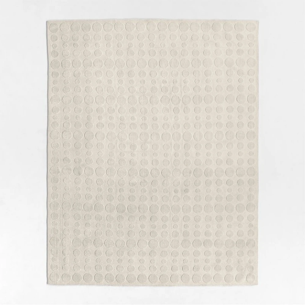 Geo Dotty Ivory Performance Kids Area Rug 5'x8'