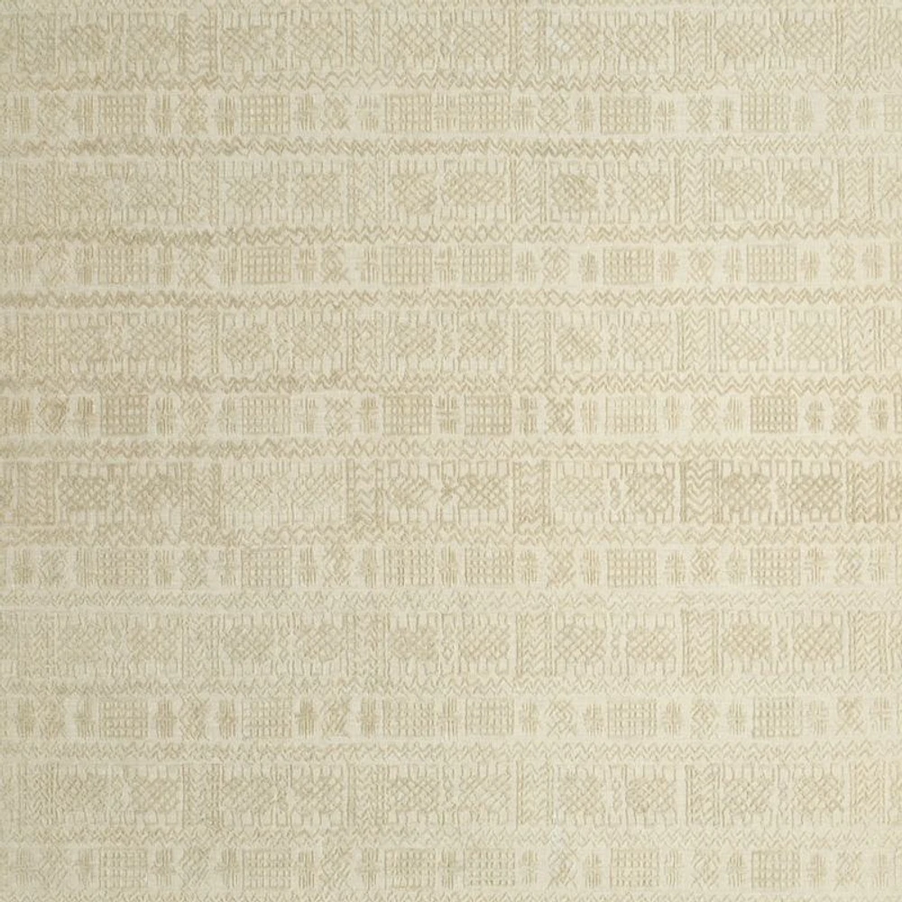Girona Wool Handwoven Ivory Area Rug 6'x9'