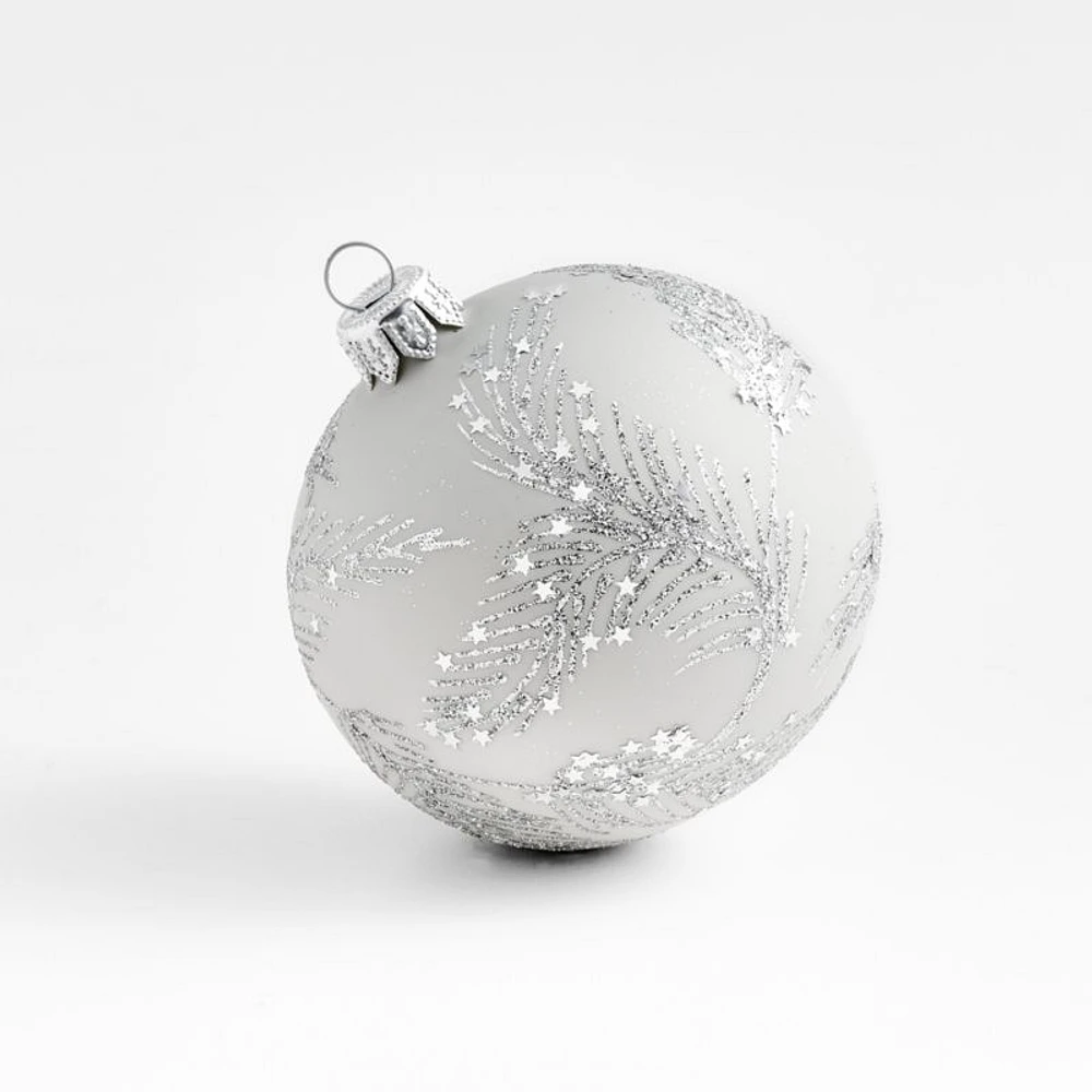 Glitter Shooting Star Ball Christmas Ornament, Set of 4