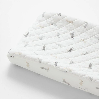 Supersoft Grey Bunny Gauze Organic Cotton Changing Pad Cover