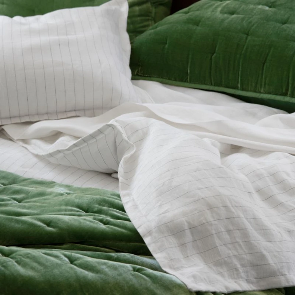 Pure Linen Warm White Queen Sheet Set