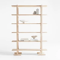Haldeman Pine Wood Open Bookcase by Leanne Ford