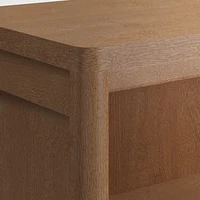 Hampshire Small Natural Brown Wood 2-Shelf Kids Bookcase