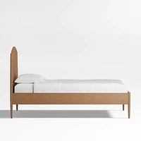 Hampshire Natural Brown Wood Arched Kids Twin Bed