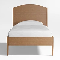 Hampshire Natural Brown Wood Arched Kids Twin Bed