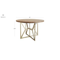 Hayes 48" Round Acacia Dining Table