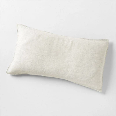 Aire Natural Hemp Garden Green Grid King Bed Pillow Sham
